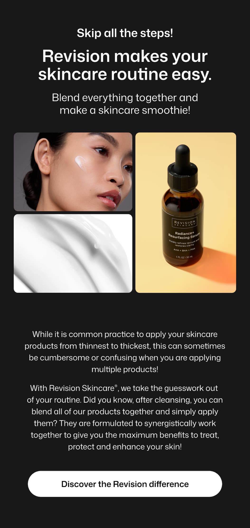REVISION MAKES YOUR SKINCARE ROUTINE EASY - Skip All The Steps! 