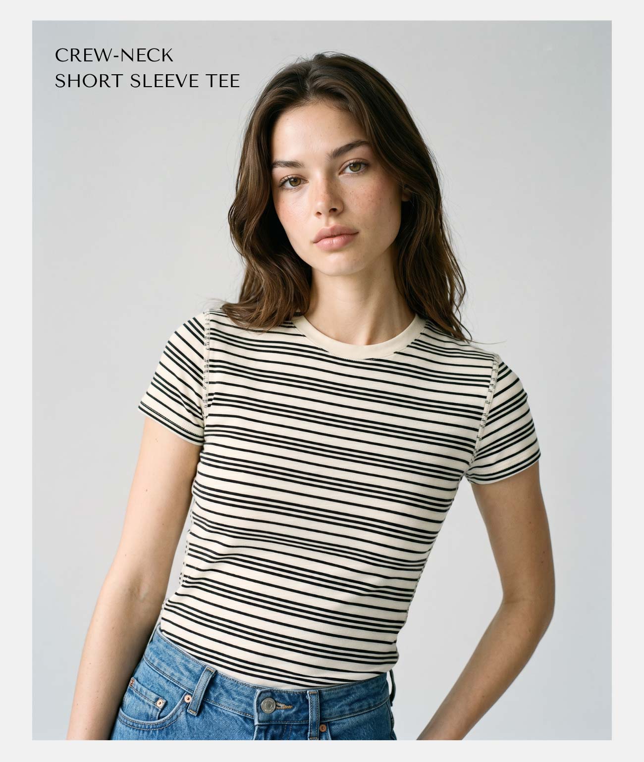 Crew-Neck Short Sleeve Tee