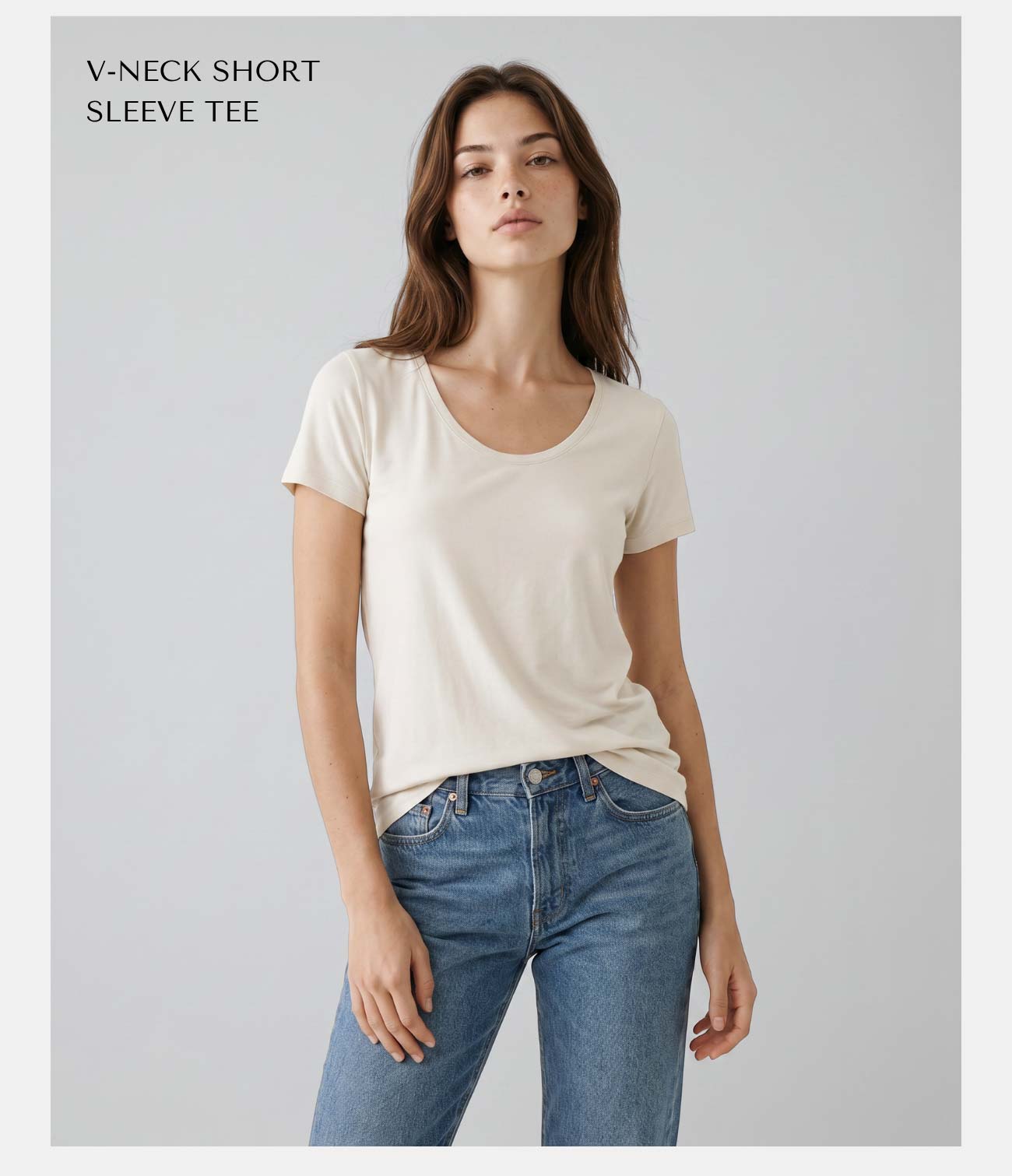 V-Neck Short Sleeve Tee