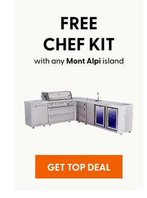 Free chef kit with any Mont Alpi island