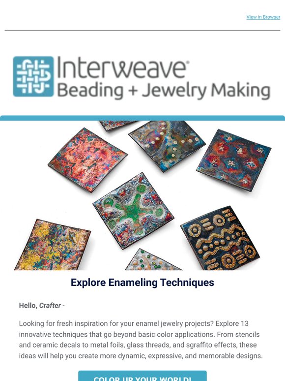 13 Enameling Techniques Every Jewelry Artist Should Try