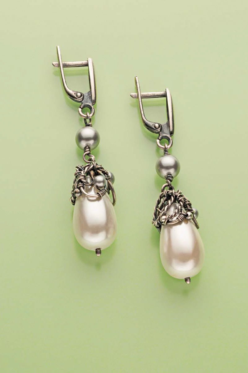 Rustic Pearl Earrings