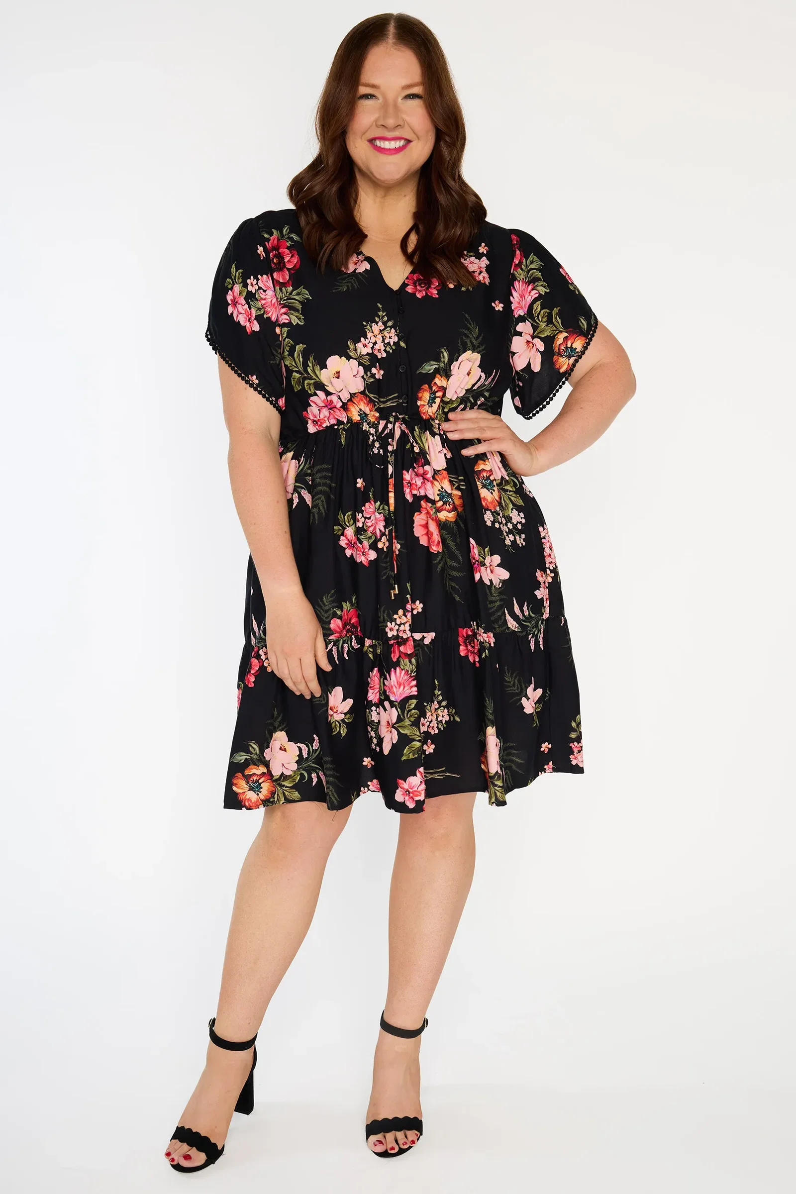 Image of Gloria Pink Shadows Dress