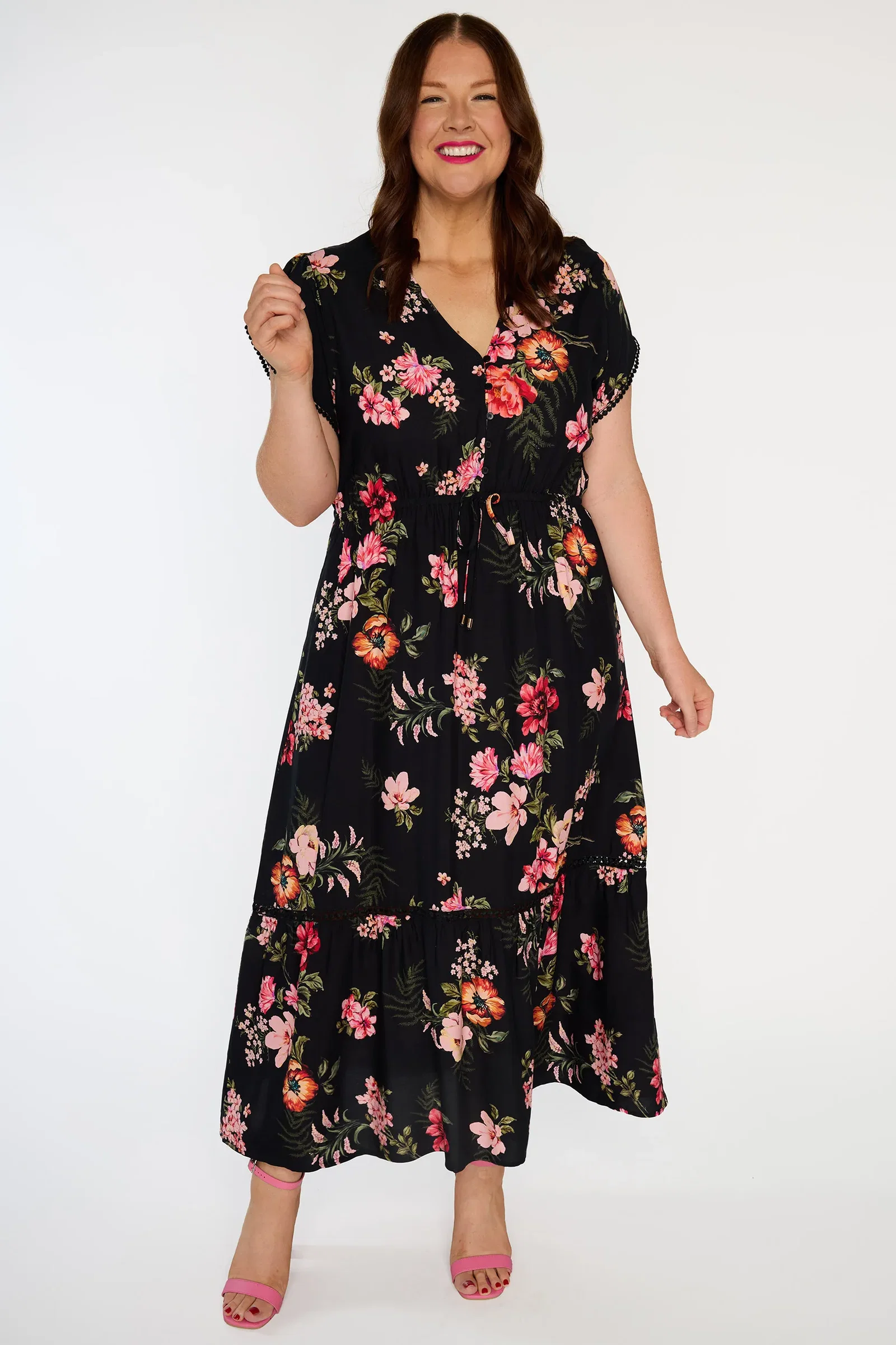 Image of Canary Pink Shadows Dress