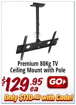 Premium TV Ceiling Mount 80kg