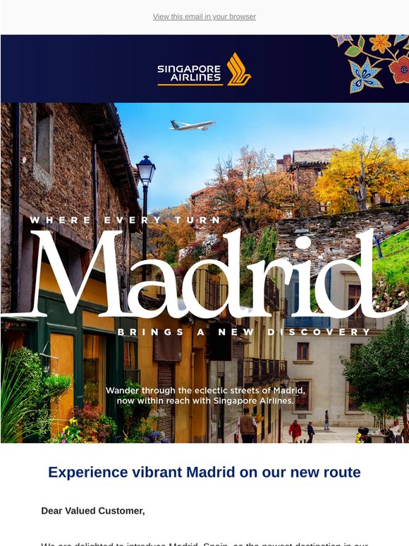 Experience vibrant Madrid on our new route