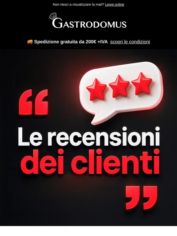 Le recensioni dei clienti parlano per noi ⭐