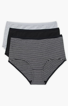 3 Pack Cotton Basic Full Briefs