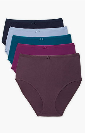 5 Pack Cotton Multi Colour Briefs