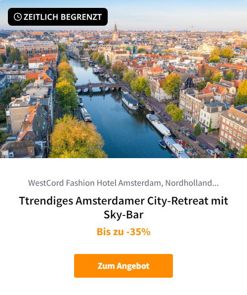 Ttrendiges Amsterdamer City-Retreat mit Sky-Bar