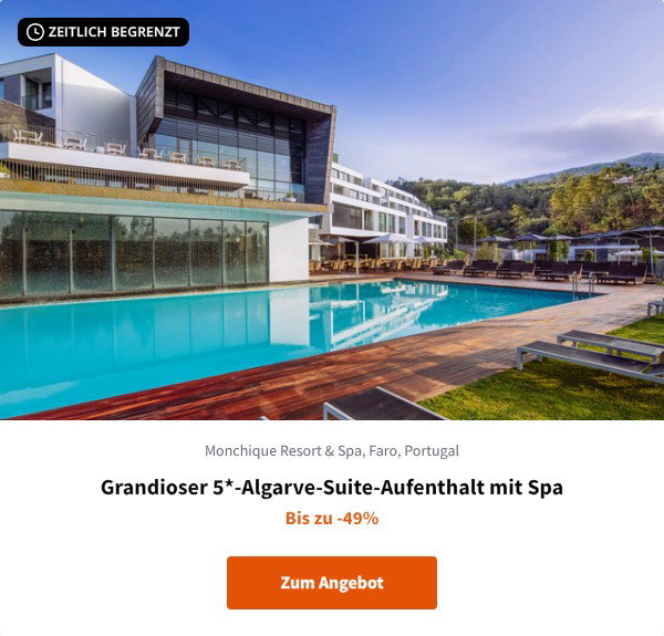 Grandioser 5*-Algarve-Suite-Aufenthalt mit Spa