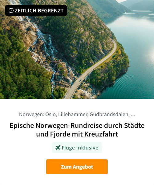 Epische Norwegen-Rundreise durch Städte und Fjorde mit Kreuzfahrt