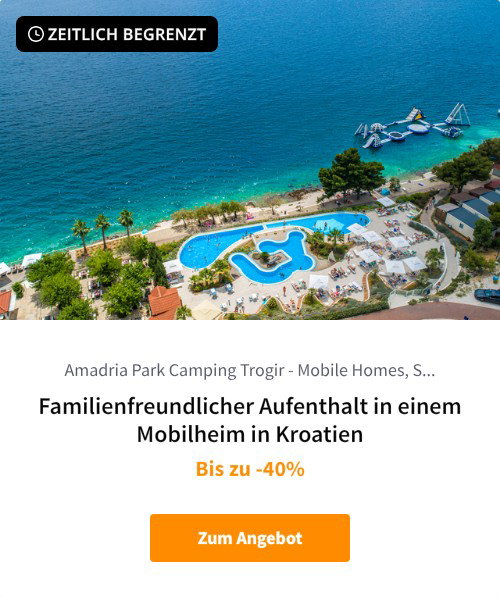 Familienfreundlicher Aufenthalt in einem Mobilheim in Kroatien