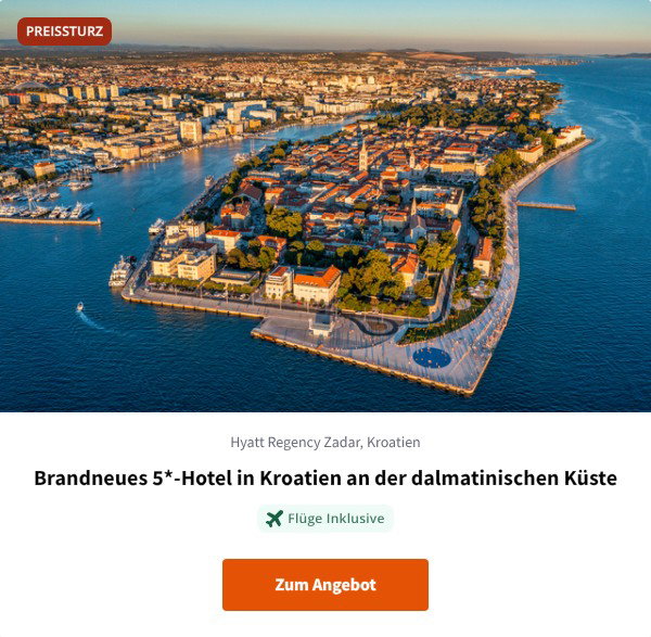 Brandneues 5*-Hotel in Kroatien an der dalmatinischen Küste