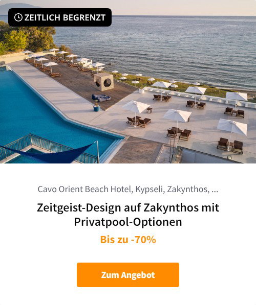 Zeitgeist-Design auf Zakynthos mit Privatpool-Optionen