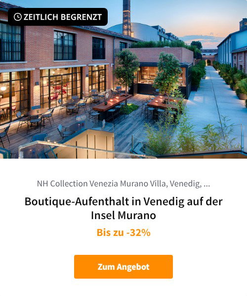 Boutique-Aufenthalt in Venedig auf der Insel Murano