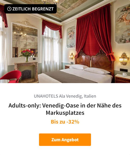 Adults-only: Venedig-Oase in der Nähe des Markusplatzes