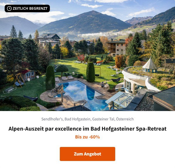 Alpen-Auszeit par excellence im Bad Hofgasteiner Spa-Retreat