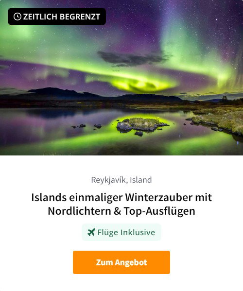 Islands einmaliger Winterzauber mit Nordlichtern &amp; Top-Ausflügen