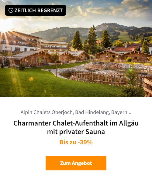 Charmanter Chalet-Aufenthalt im Allgäu mit privater Sauna