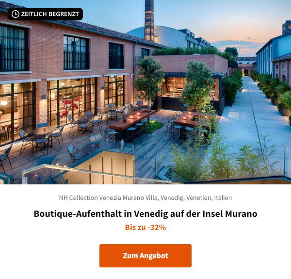 Boutique-Aufenthalt in Venedig auf der Insel Murano