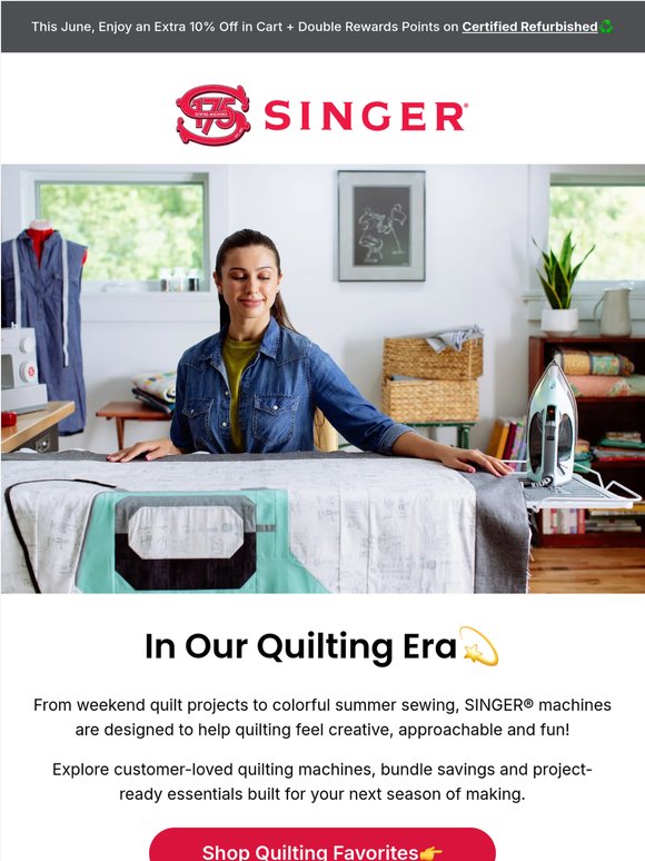 Your Summer, Quilting with SINGER®🍧