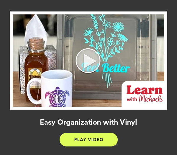Easy Organization with Vinyl