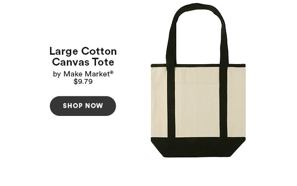 Large Cotton Canvas Tote by Make Market SHOP NOW