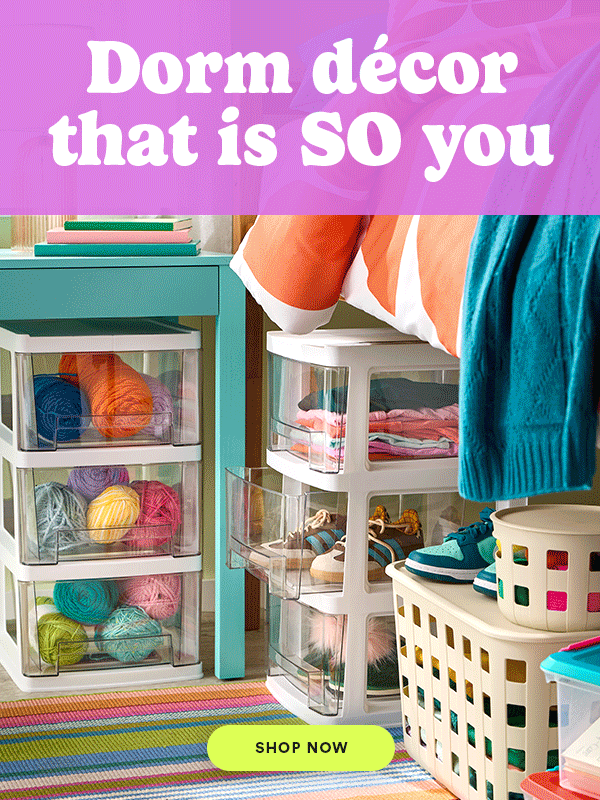 Dorm décor that is SO you SHOP NOW