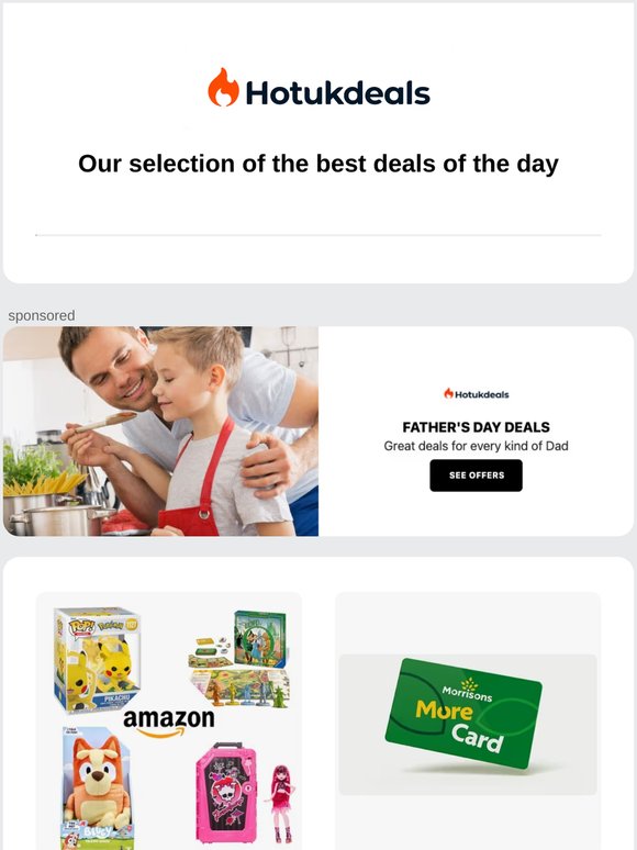 Our selection of the best deals of the day
