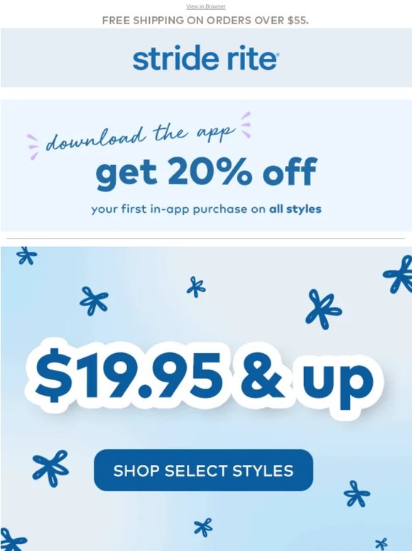 $19.95 and Up. Limited Time Only