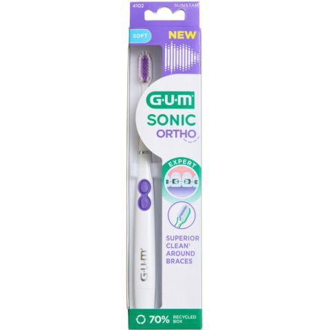 GUM SONIC ORTHO Tandbørste