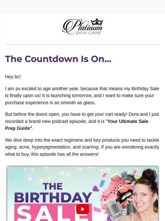 My Birthday Sale is almost here! (Let's prep your cart)