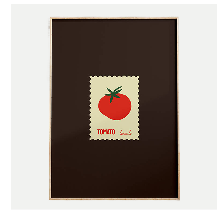 Tomato Stamp Kitchen Wall Art Print