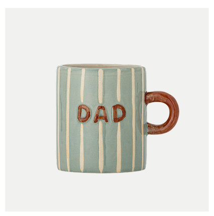 Dad Striped Stoneware Mug