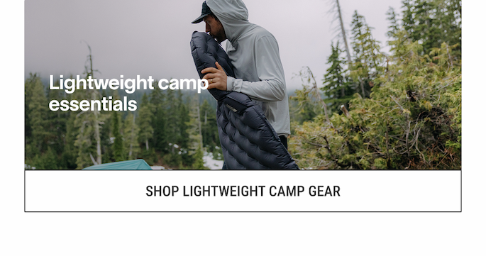 Lightweight camp gear