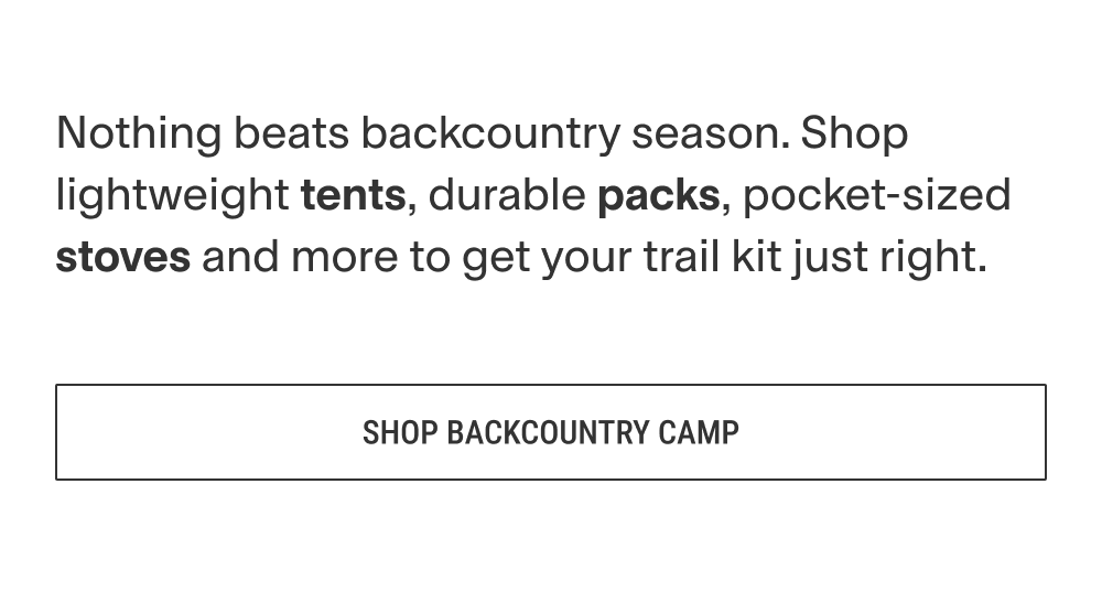 Backcountry camp