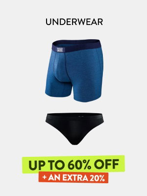 Underwear | Up to 60% off + extra 20%