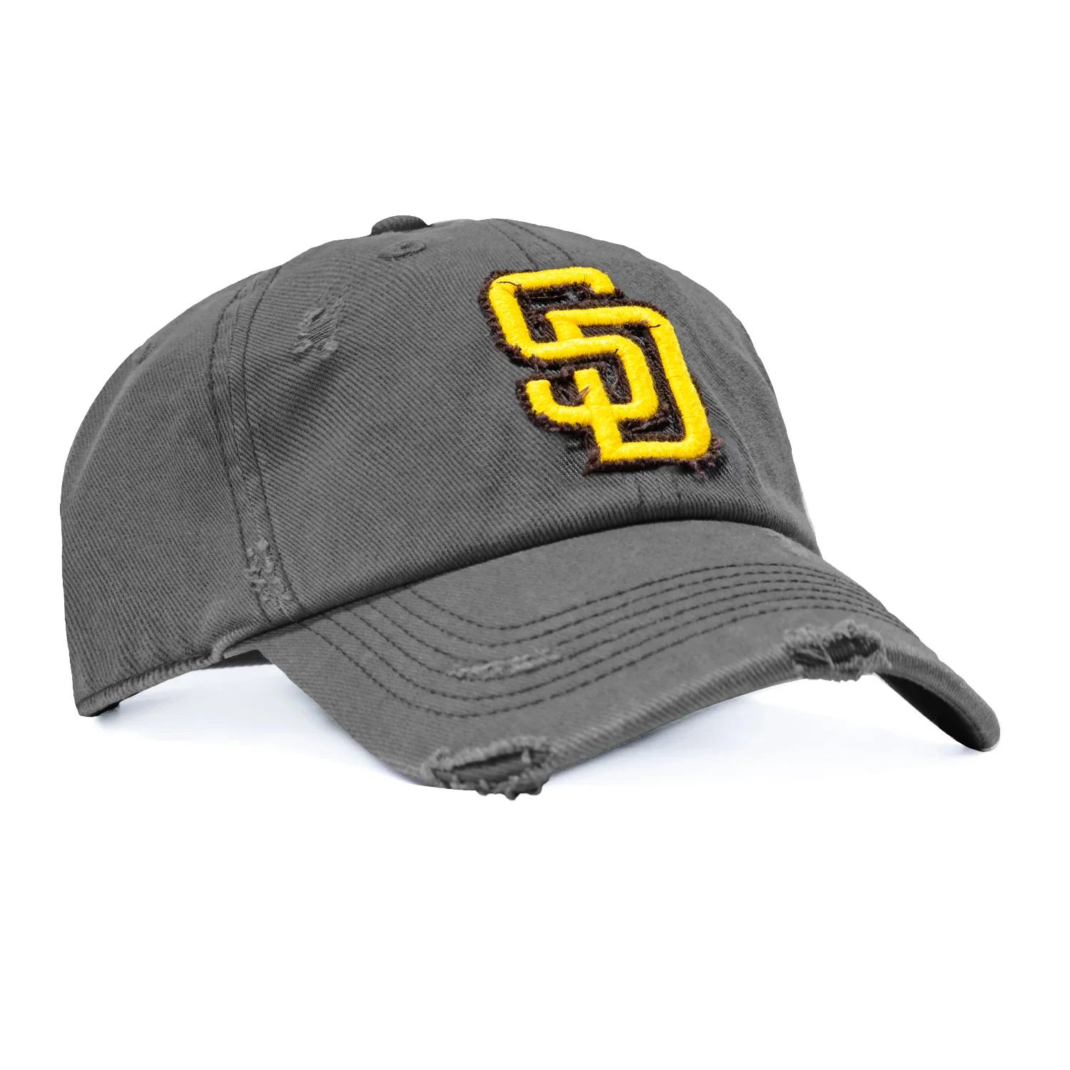 Image of 47 Brand Weathered San Diego Padres Cleanup Adjustable Hat - Graphite