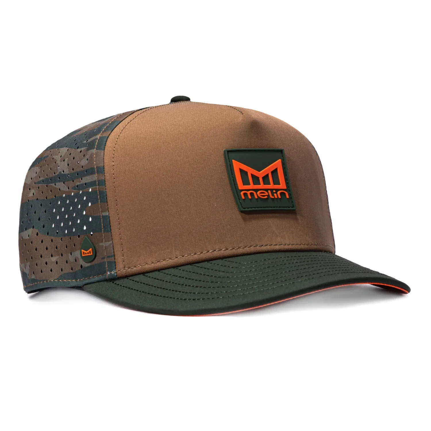 Image of Melin Odysea Stacked Hydro Snapback Hat - Tan, Camo