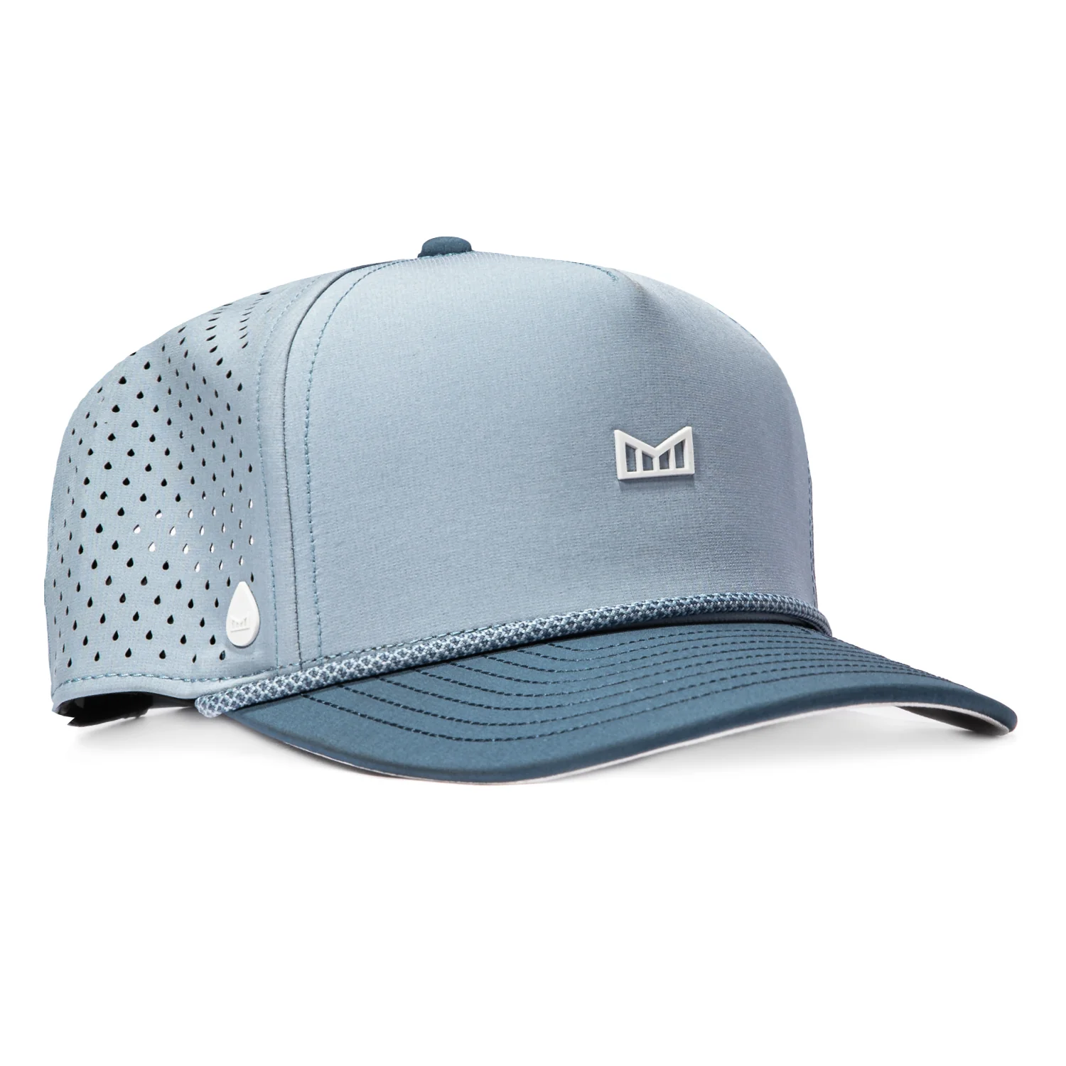 Image of Melin Odysea Hydro Skyline Rope Snapback Hat - Light Blue, Light Navy