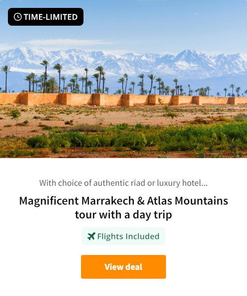 Magnificent Marrakech &amp; Atlas Mountains tour with a day trip