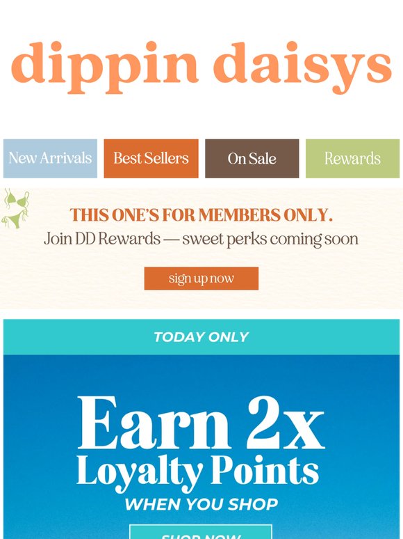 GET 2X LOYALTY POINTS TODAY ONLY!