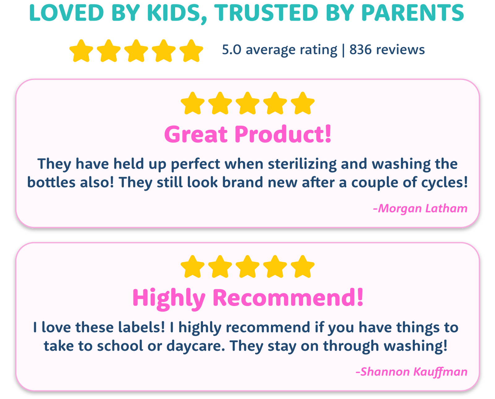 Daycare Name Labels Combo Pack Reviews >