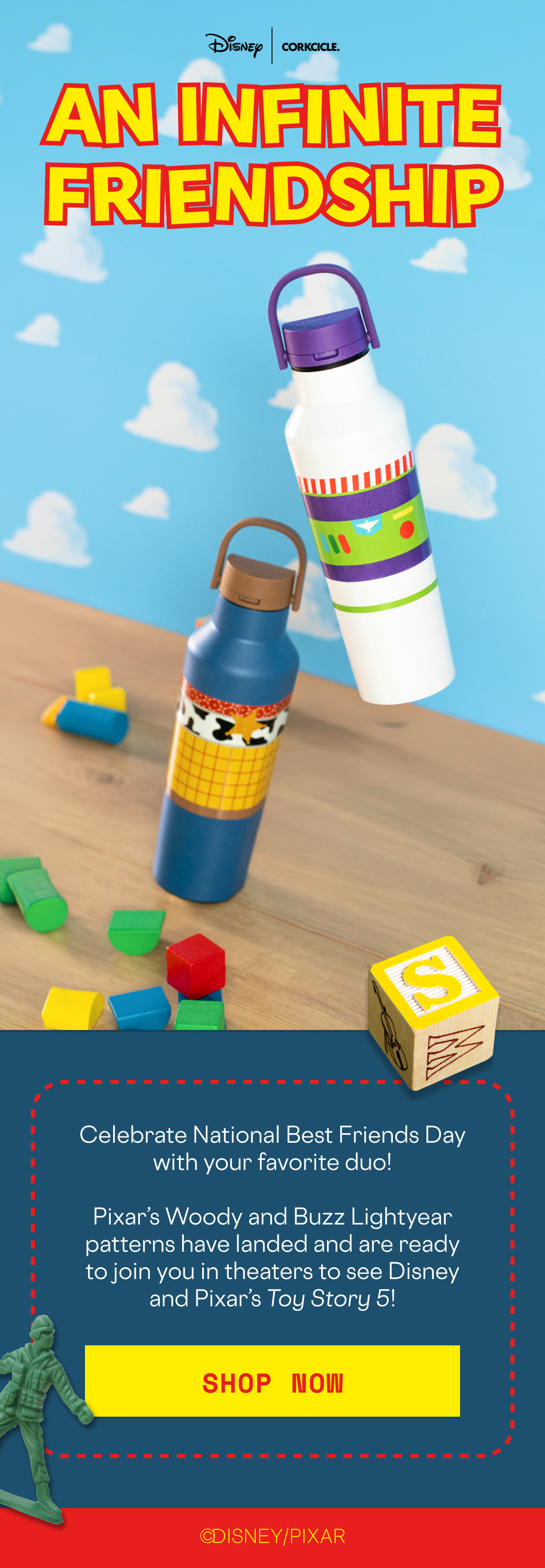 Celebrate National Best Friend's Day with Pixar's Woody and Buzz Lightyear Sport Canteens!