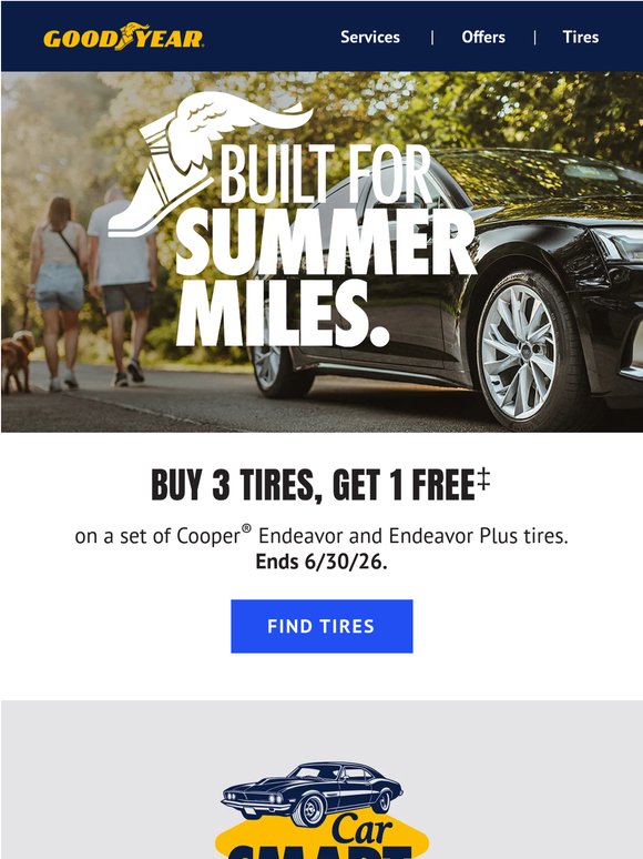 4th tire free on select tires