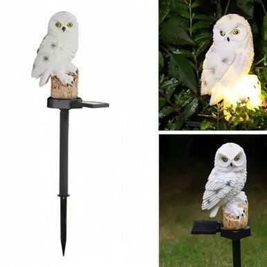 Owl-Shaped Solar Garden Stake Light