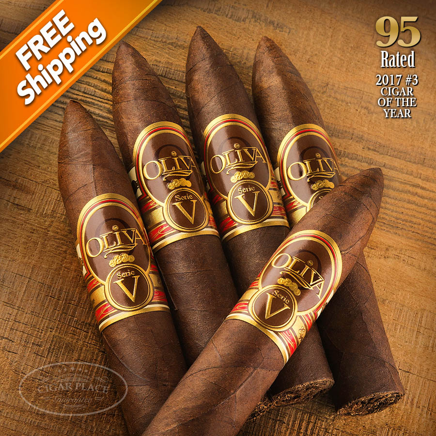 Image of Oliva Serie V Belicoso Pack of 5 Cigars - 2017 #3 Cigar of the Year