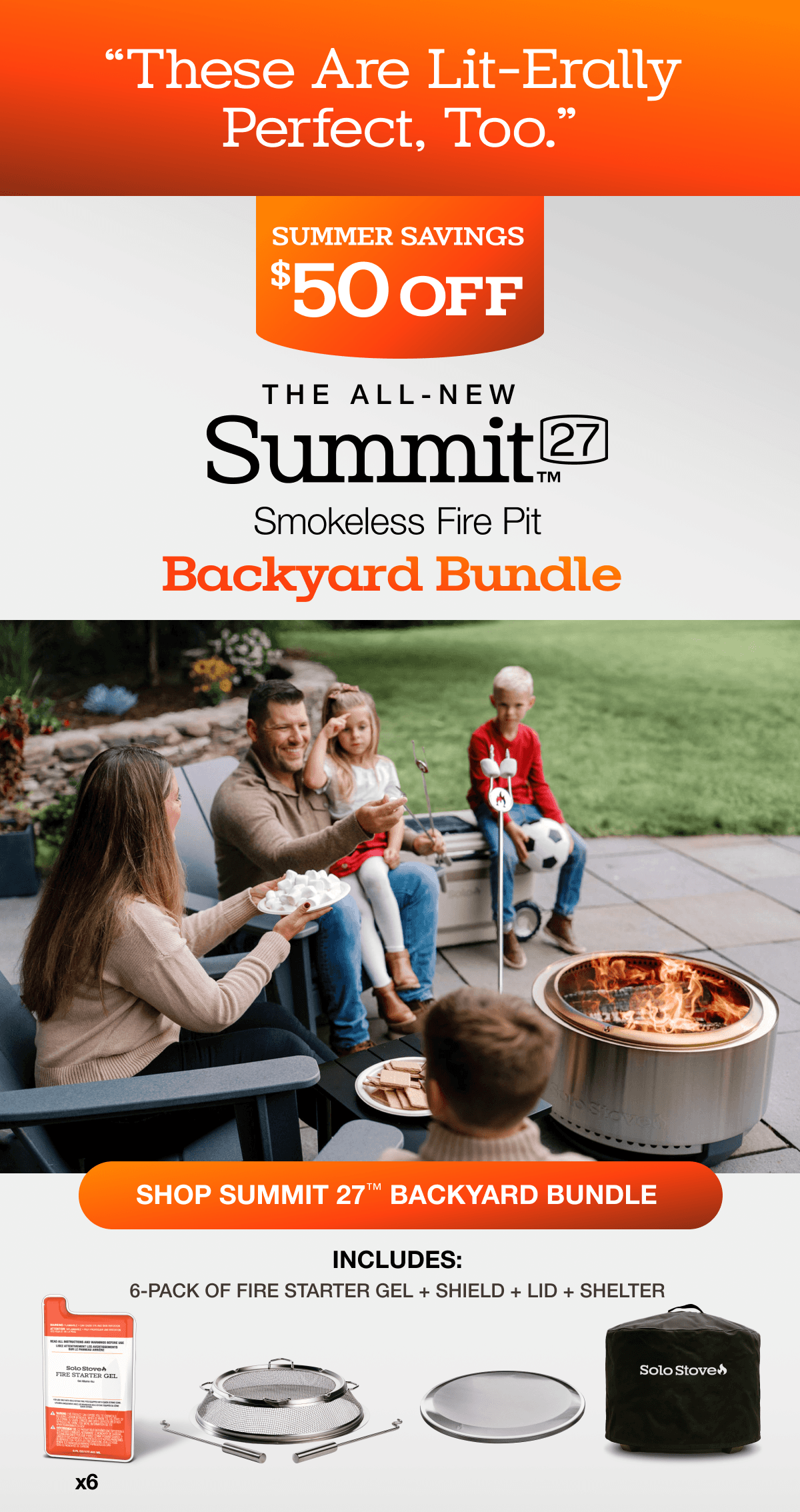 Summit 27 Fire Pit Backyard Bundle