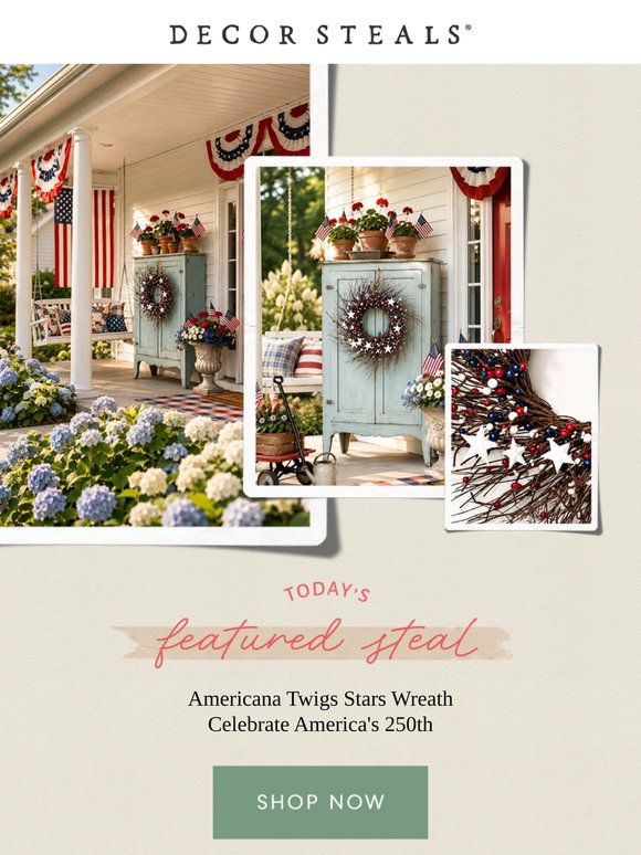 250th flair for your front door 🔴⚪🔵
